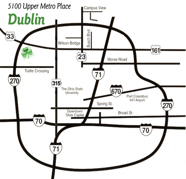 large size columbus location map