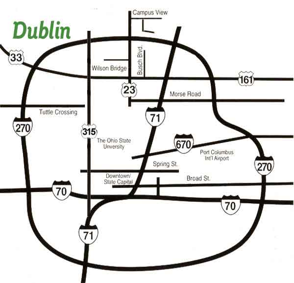 large size columbus location map